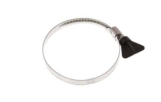Collier de serrage 70 - 90 mm avec une bande de 9 mm en acier inoxydable 304 et une poignée papillon - Norma [2 Pièces].