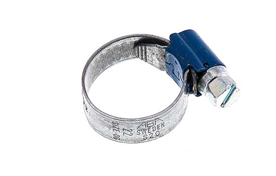 10 - 16 mm Slangklem van Gegalvaniseerd Staal met een 9 mm band - Aba [5 Stuks]
