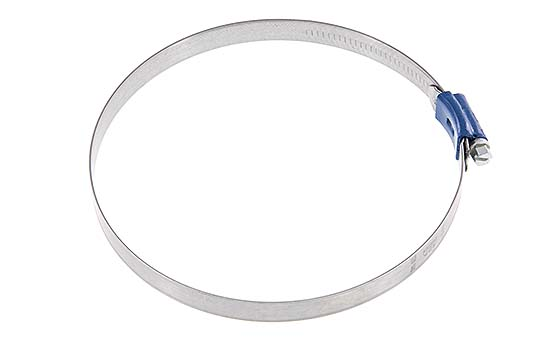 Abrazadera de manguera de 130 - 150 mm con banda de acero galvanizado de 12 mm - Aba [2 Piezas]
