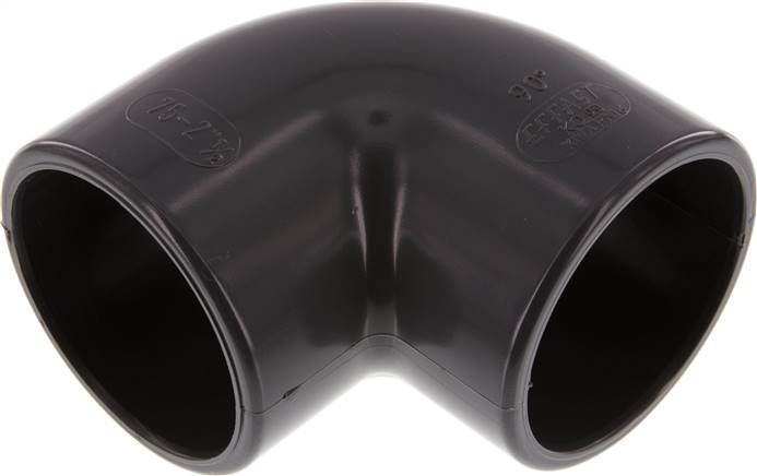 PVC 90deg Elbow Fitting Socket 75x89mm