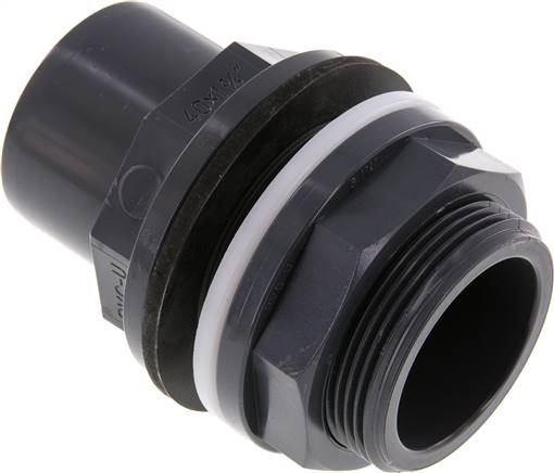 PVC Bulkhead Fitting Socket 40x50mm