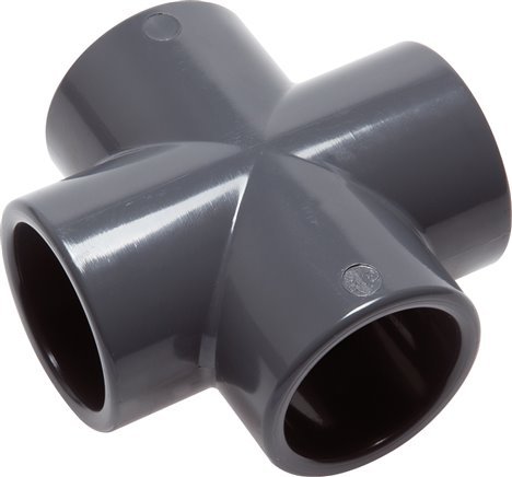 PVC Cross Fitting Socket 50x62mm