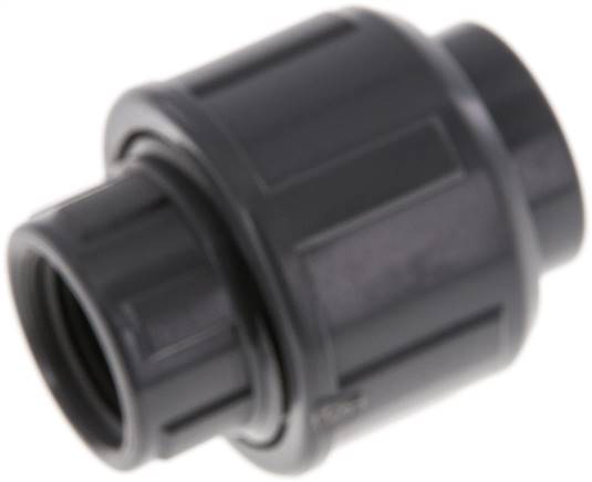 PVC Union Fitting Female Socket 16mm x Female Rp 3/8'' FKM