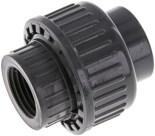 PVC Union Fitting Female Socket 20mm x Female Rp 1/2'' EPDM