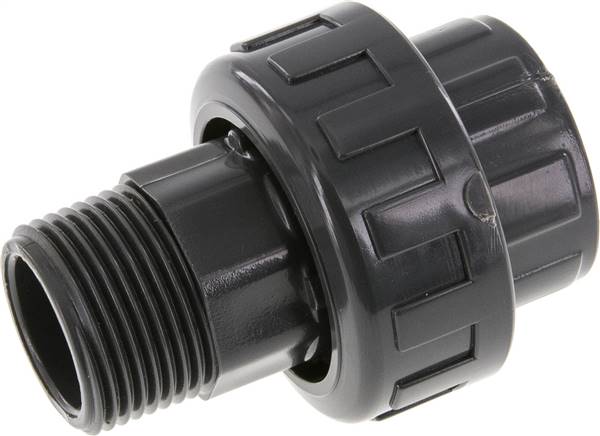 PVC-Verschraubung Innengewinde 32mm x Außengewinde R 1'' EPDM