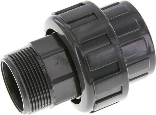 PVC Union Fitting Female Socket 50mm x Male R 1-1/2'' EPDM