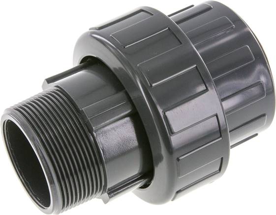 PVC-Verschraubung Innengewinde 63mm x Außengewinde R 2'' EPDM