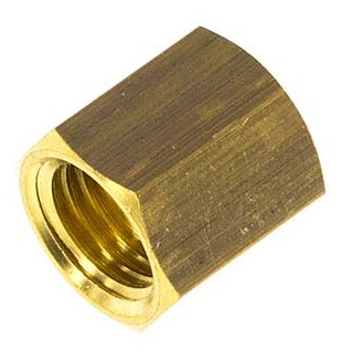 M12x1 x 8mm Messing Überwurfmutter für Klemmverschraubung [10 Stück]