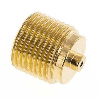 Reductor de latón G1/2'' (M) x G1/4'' (F) para manómetro - 19mm [2 piezas]