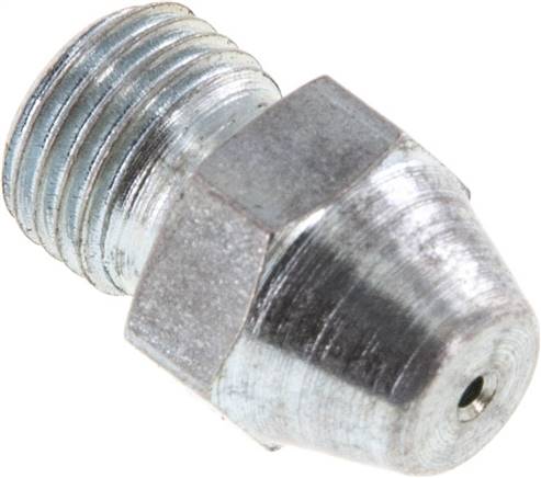 Short Nozzle For Blow Gun M 12x1.25 MT Zinc-Plated Steel [2 Pieces]