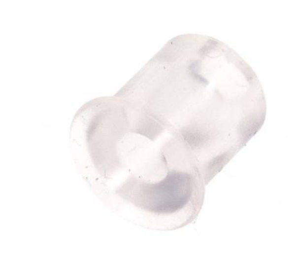 5mm Flat Silicone Clear Vacuum Suction Cup Stroke 0.5mm [2 Pieces]