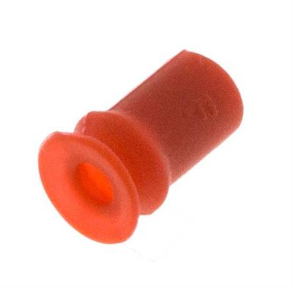 6mm Balg siliconen Rood Vacuümzuignap Slag 2mm [2 Stuks]