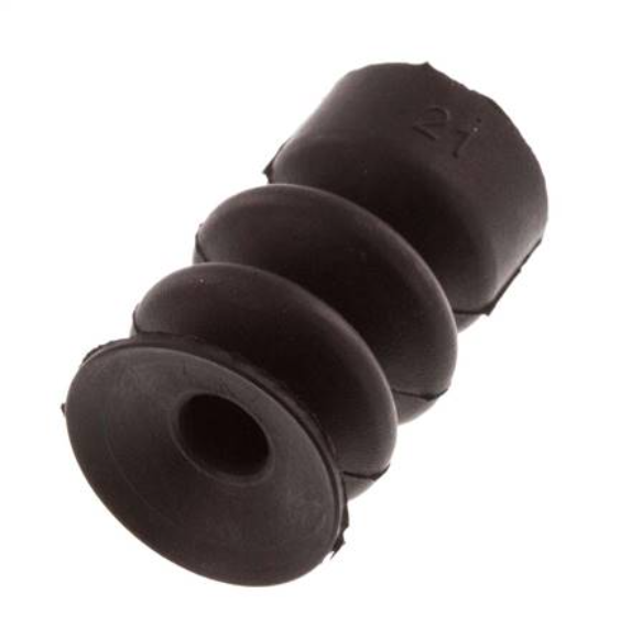 Soufflet 9mm NBR Noir Ventouse Course 2mm [2 Pièces]