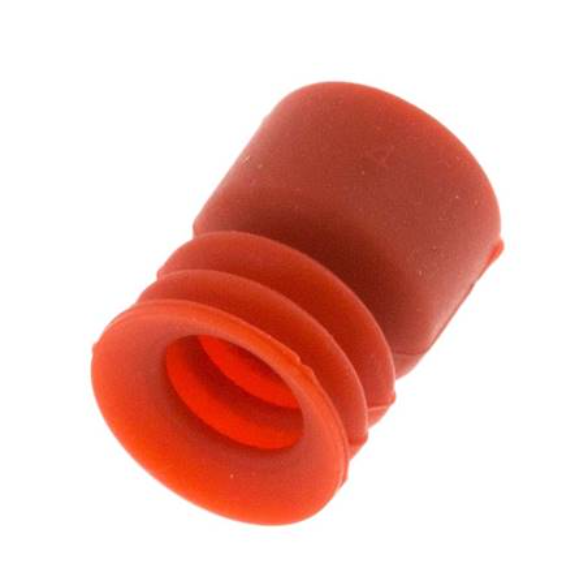 10mm Balg siliconen Rood Vacuümzuignap Slag 4mm [2 Stuks]