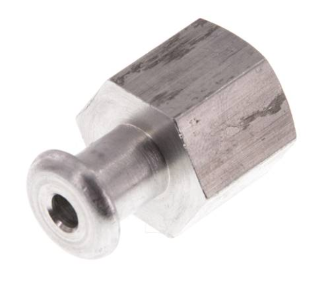 G 1/4'' Boquilla de ventosa de aluminio hembra DN 4 SW 17 [2 Piezas]