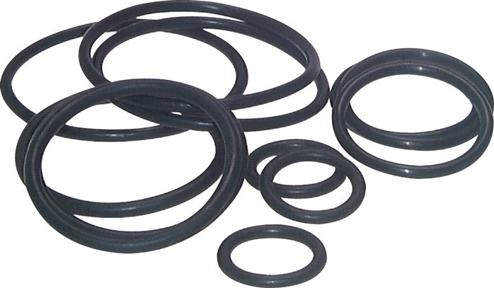 NBR O-ring 0.73 x 1.02mm (OD 2.77mm) 70 Shore A [100 Pieces]