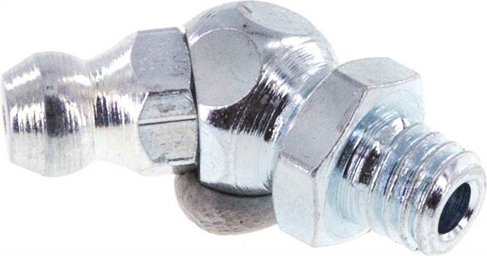 45deg Angled Grease Nipple Steel M6x1 DIN 71412 [5 Pieces]
