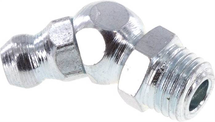 45° Winkelschmiernippel Stahl M8x1 DIN 71412 [5 Stück]