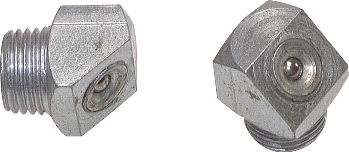Engrasador de embudo acodado Acero R 1/8 pulgadas DIN 3405 [2 Piezas]