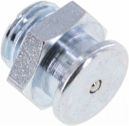 Vlak DIN 3404 Smeernippel 16mm Staal G 1/4 Inch [5 Stuks]