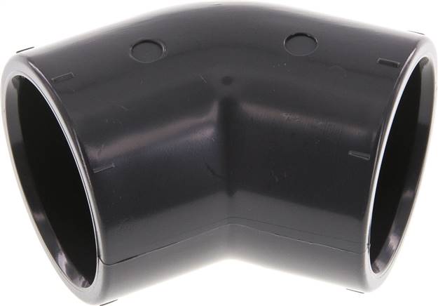 PVC 45deg Elbow Fitting Socket 40x50mm [2 Pieces]