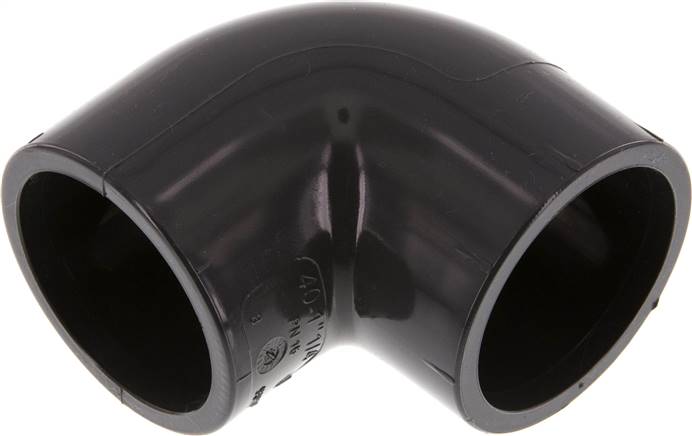 PVC 90deg Elbow Fitting Socket 40x50mm [2 Pieces]