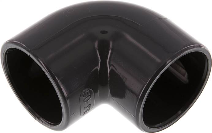 PVC 90deg Elbow Fitting Socket 50x60mm [2 Pieces]