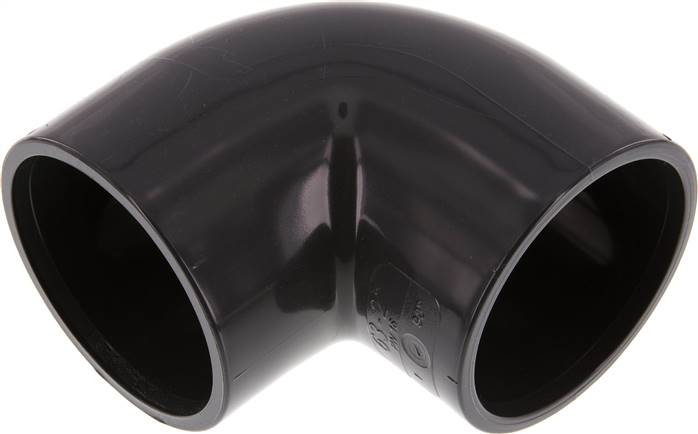 PVC 90deg Elbow Fitting Socket 63x74mm [2 Pieces]