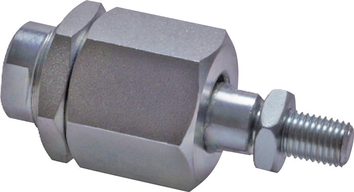 Floating Joint M10 for Cylinder Zinc plated steel