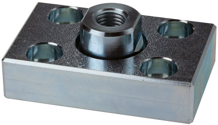 Flexokoppeling met montageplaat voor 40 mm ISO 15552 ISO 21287 cilinder