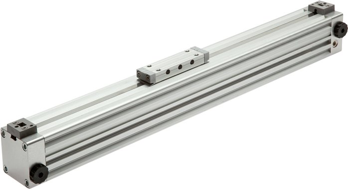 Vérin Sans Tige 25-600mm - Magnétique - Amortissement - Guide court