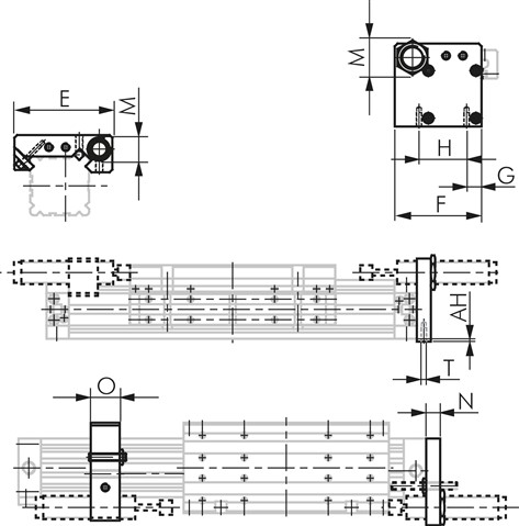 Limit-stop for 18 mm Rodless Cylinders