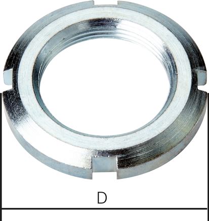 Schlitzmutter für 32 mm Rundzylinder M30 x 1,5