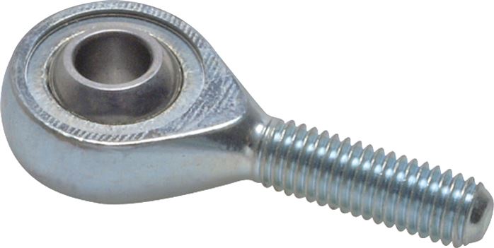 Spherical Rod-end M10 Male Zinc plated steel