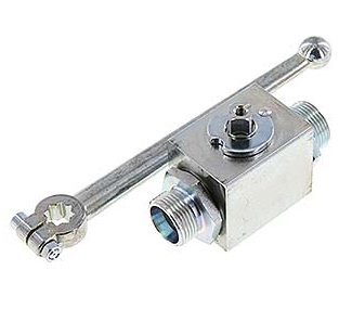 Anneau de coupe 15 L 2-Way Hydraulic Steel Ball Valve