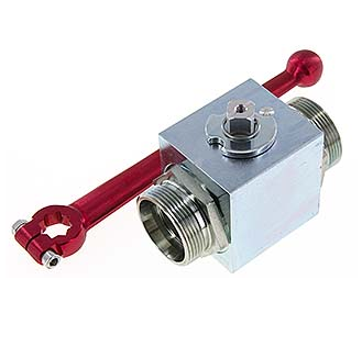 Cutting Ring 35 L 2-Way Hydraulic Steel Ball Valve