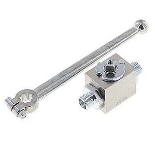 Anneau de coupe 8 L 2-Way Hydraulic Steel Ball Valve