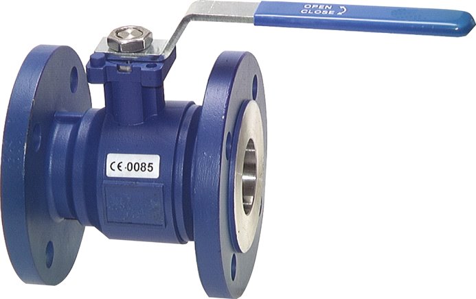 Flanged Ball Valve 2-Way DN80 PN40 Cast Steel DVGW EN 14141