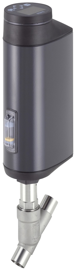 Schrägsitzventil mit geschweißtem Ende DN 25 Stellungsregler NC Edelstahl elektrisch - 3360 - 326161