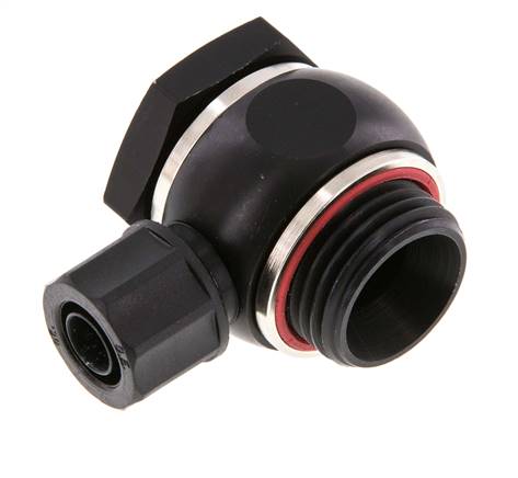 10x8 & G1/2'' Raccord Banjo en Aluminium avec Filetage Mâle avec Joint O-ring Rotatif [5 Pièces]