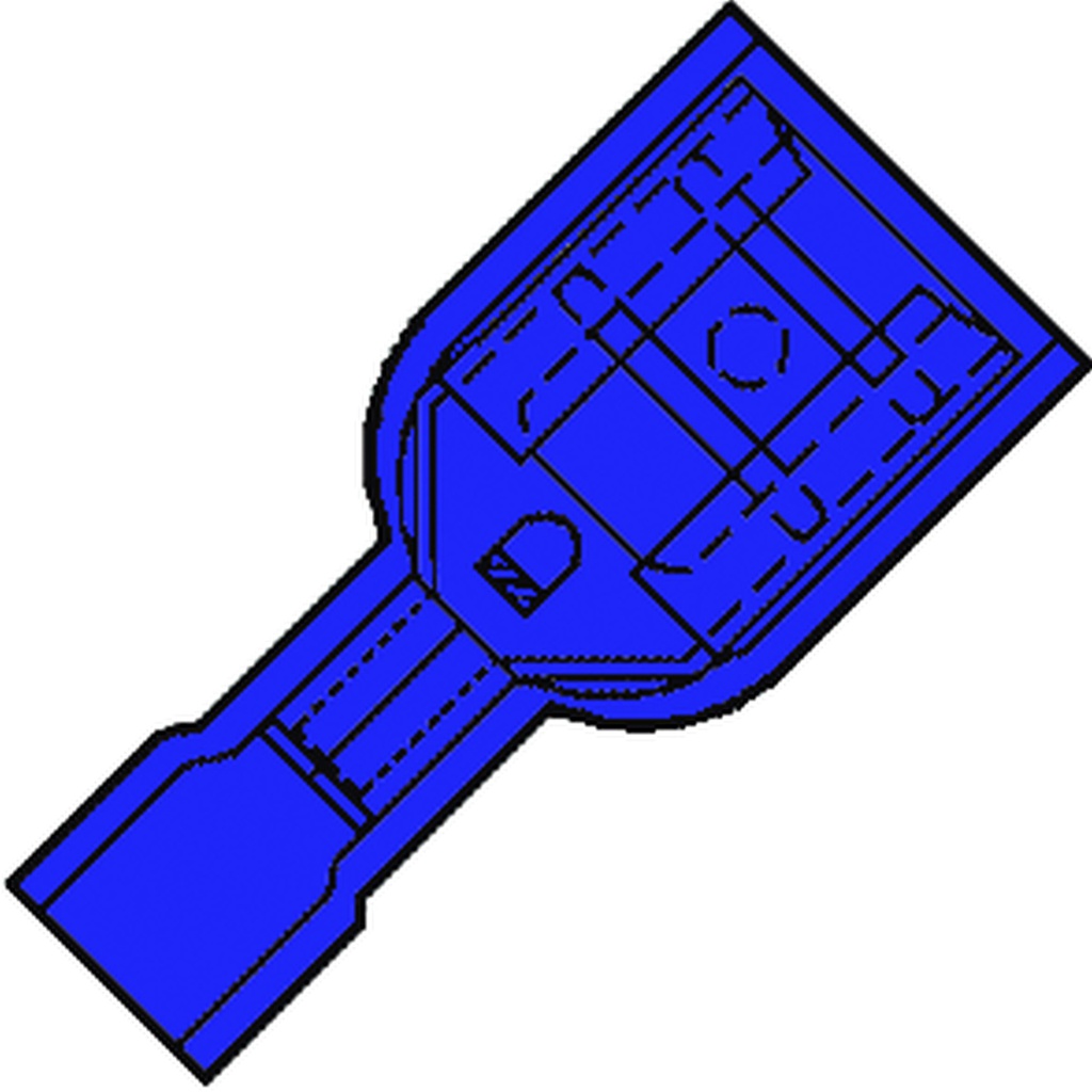 Klemko IS Core Connector round/flat - 156240 [100 Pieces]