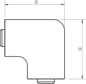 OBO Pièce d'angle verticale Conduit de canalisation - 6158617