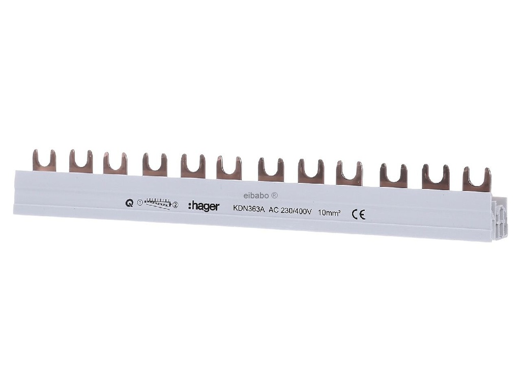 Hager Quickbusbar Kamrail - KDN363A