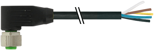 MURR Sensor/Actor Cable With Connector - 7000-12361-6150500