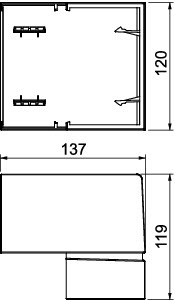 Rehau by OBO SIGNA Outer Corner Piece Wall channel - 6132741