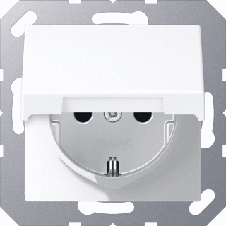 Toma De Pared De La GAMA Jung A (Interruptor WCD) (Enchufe Europeo) - A1520NBFKLWWM