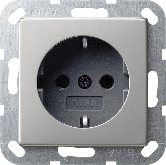 Gira System 55 Wall Socket Outlet (WCD Switchgear) - 0188600