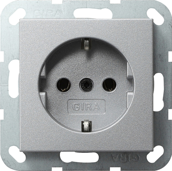 Gira System 55 Wall Socket Outlet (WCD Switchgear) - 018826