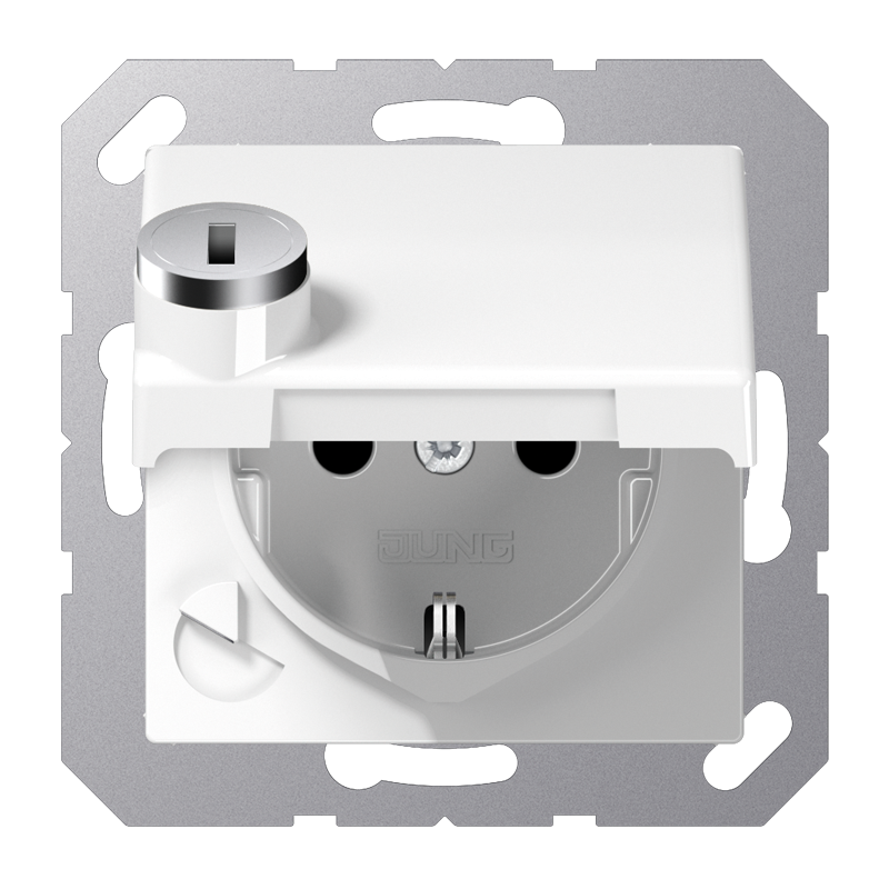 Jung Wall Outlet Box (WCD Switchgear) (European Socket) - AS1520NBFKLSLWW