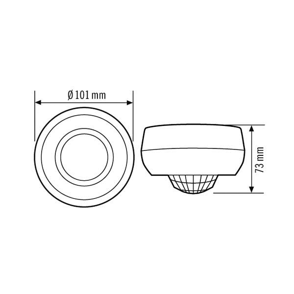 ESYLUX Basic Bewegungsschalter (komplett) - EB10430886